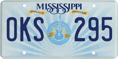 MS license plate OKS295