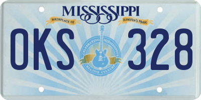 MS license plate OKS328