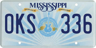 MS license plate OKS336