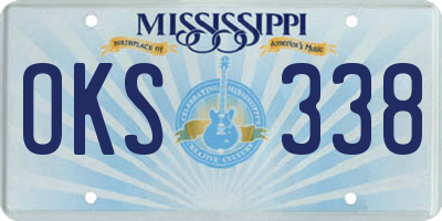 MS license plate OKS338