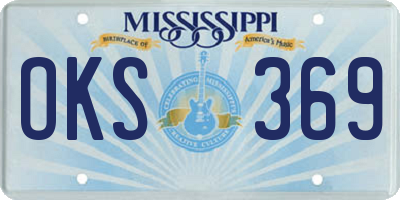 MS license plate OKS369