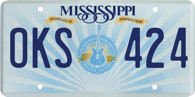 MS license plate OKS424