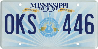 MS license plate OKS446