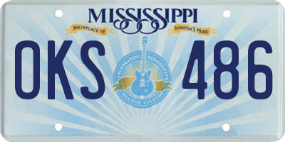 MS license plate OKS486