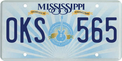 MS license plate OKS565