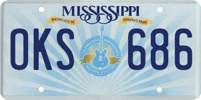 MS license plate OKS686