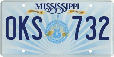 MS license plate OKS732