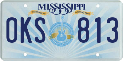 MS license plate OKS813