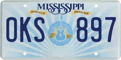 MS license plate OKS897