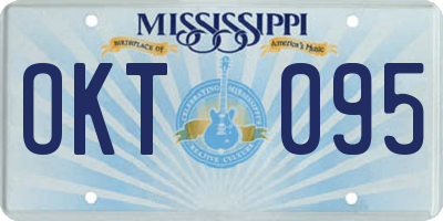 MS license plate OKT095