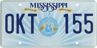 MS license plate OKT155