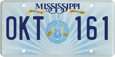 MS license plate OKT161