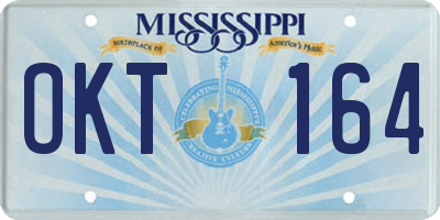 MS license plate OKT164