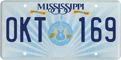 MS license plate OKT169