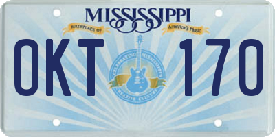 MS license plate OKT170