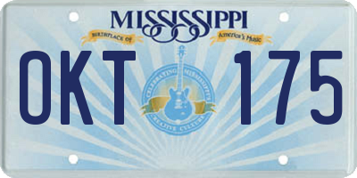 MS license plate OKT175