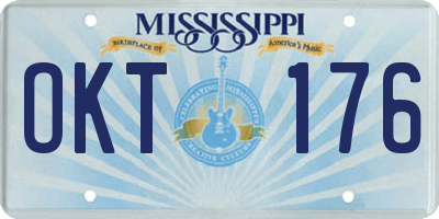 MS license plate OKT176