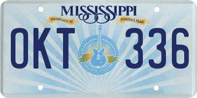 MS license plate OKT336