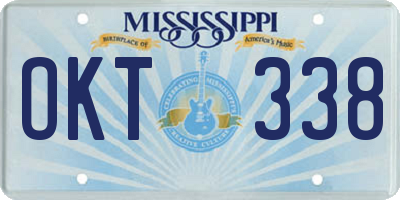 MS license plate OKT338