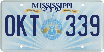 MS license plate OKT339