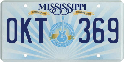 MS license plate OKT369