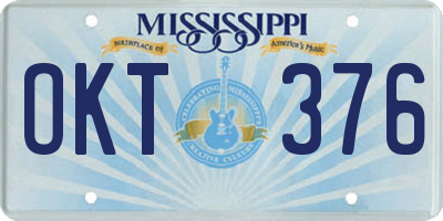 MS license plate OKT376