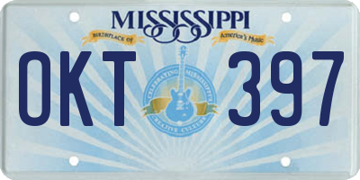 MS license plate OKT397