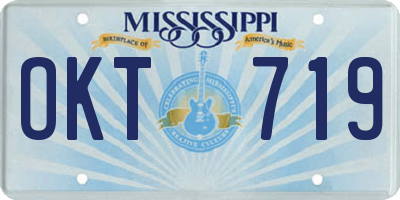 MS license plate OKT719