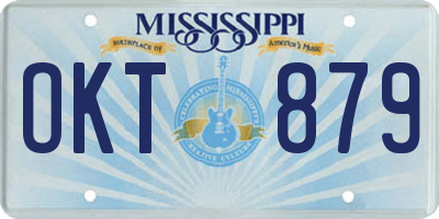 MS license plate OKT879