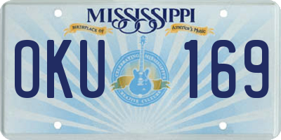 MS license plate OKU169