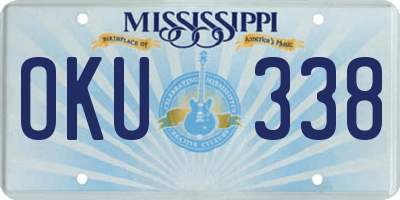 MS license plate OKU338