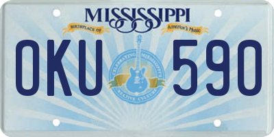 MS license plate OKU590