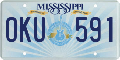 MS license plate OKU591