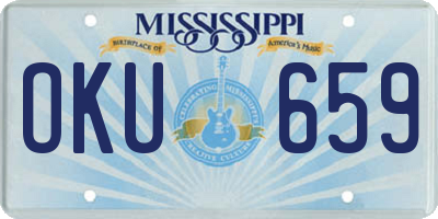 MS license plate OKU659