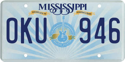 MS license plate OKU946