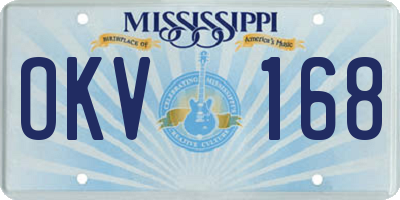 MS license plate OKV168