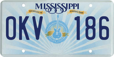 MS license plate OKV186