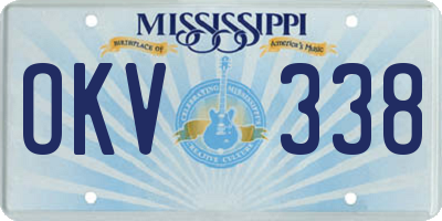 MS license plate OKV338