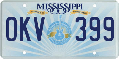 MS license plate OKV399