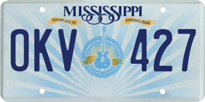 MS license plate OKV427