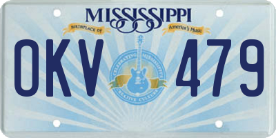 MS license plate OKV479