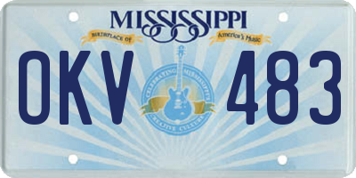 MS license plate OKV483