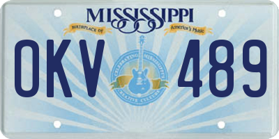 MS license plate OKV489