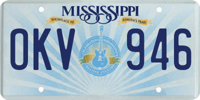 MS license plate OKV946