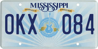 MS license plate OKX084