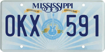 MS license plate OKX591
