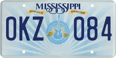MS license plate OKZ084