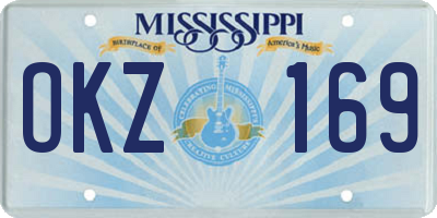 MS license plate OKZ169