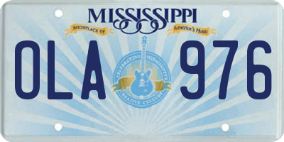 MS license plate OLA976
