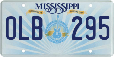 MS license plate OLB295